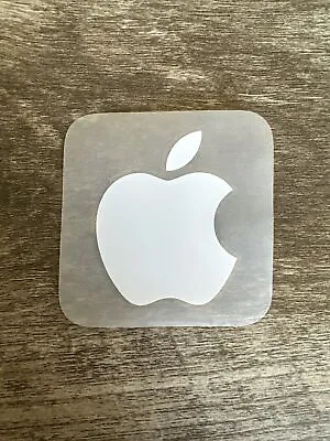 Apple Logo Sticker Decal White - Genuine OEM - Includes 1 Sticker IPhone • $1