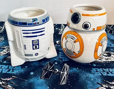 Star Wars R2-D2 (16oz)and BB-8 (12oz) Droid Galerie Ceramic Coffee Mug Cup Set • $29.90