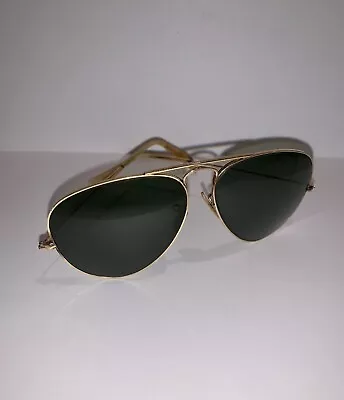 Vintage Aviator 1/10 12k GF BL Ray Ban Sunglasses • $99.99