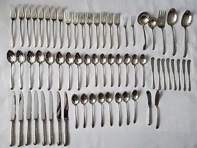 $1799.23 • Buy VTG 65 Piece Towle STERLING SILVER FLUTES Flatware 8 Place Settings & Serving 