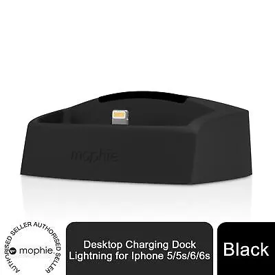 Mophie Desktop Charging Dock Lightning For Iphone 5/5s/6/6s/ Black • £4.99