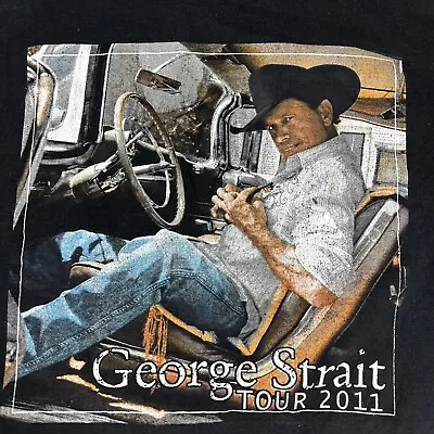 George Strait Tour 2011 T-Shirt Men's Size Large REBA & Lee Ann Womack • $18