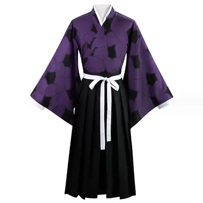 Anime Demon Slayer Kokushibo Cosplay Full Suit Uniform Halloween Party Costumes  • $50.03