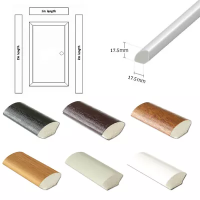 £19.95 • Buy Door Frame Beading Kit 17.5mm UPVC Plastic Quadrant Trim 2 X 2m & 1 X 1m Lengths