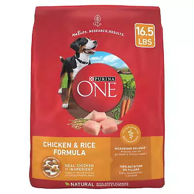  Dry Dog Food For Adult Dogs High Protein Real Chicken & Rice 16.5 Lb Bag • $30.28