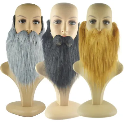 DIY Fancy Dress Fake Beard Long Fluff Beards Cosplay Costume Props Fake Beard • £3.60