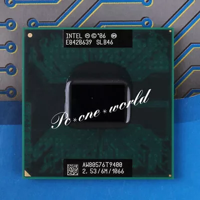 Intel Core 2 Duo T6670 T7100 T7250 T7300 T8100 T9400 T9600 Socket P Processor • £31.48