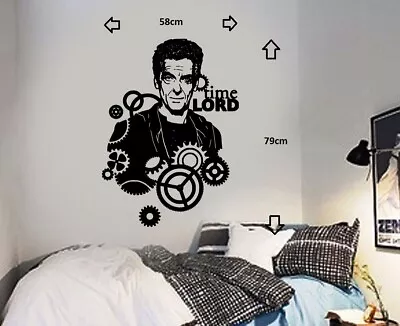 Dr Who Peter Capaldi Time Lord Wall Sticker Icon Wall Decal Art Sticker • £12.99