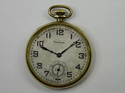 Vintage 1919 Longines 17.89abc 25yr Gf Pocket Watch - Fine Original Case -repair • $125