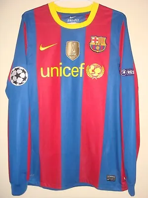FC Barcelona - Maxwell - Match Worn Shirt - UEFA Champions League 2010-11 • $799