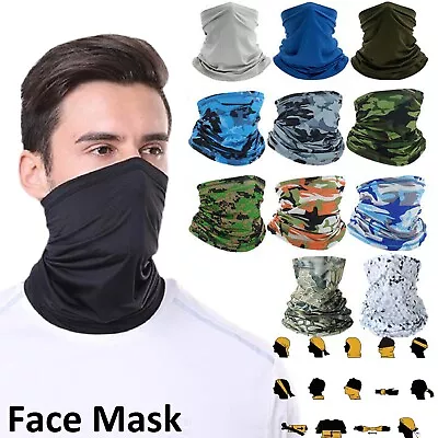 Bandana Face Mask Neck Tube Cycling Motorcycle Fishing Outdoor Head Scarf Mask • $8.99