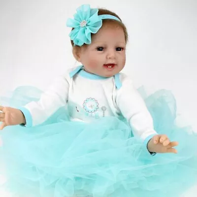 22  Reborn Baby Dolls Soft Vinyl Silicone Realistic Handmade Toys For A New Born • £36.18