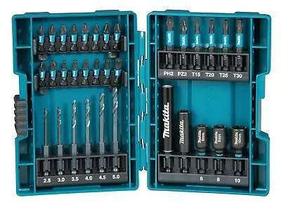 Makita B-66896 33 Piece Black Impact Torsion Screwdriver Bit Set High Durability • £29.99