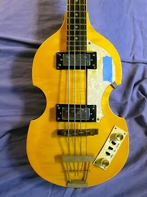 Violin-style Electric Bass Tiger Maple Handmade W/ Case • $400