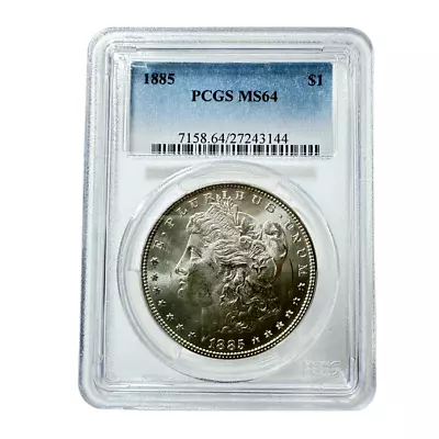 1885 Morgan Silver Dollar PCGS MS-64 • $118