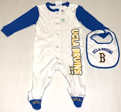 UCLA BRUINS 2 Pc. Set Baby Toddler Sports Bodysuit & Bib New! NWT Size 24 Months • $14.44