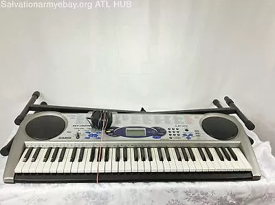 Casio Keyboard LK44 - 50 Rhythms 100 Tones Song Bank TESTED With Cord & Stand • $19.99