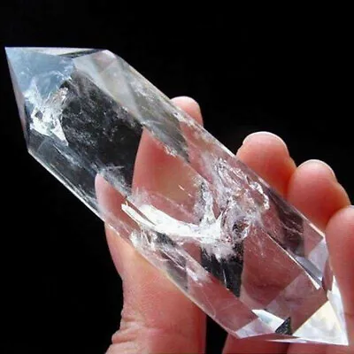 60-70mm Rare Natural Rock Clear Quartz Crystal Stone DT Wand Point Healing Reiki • $4.74