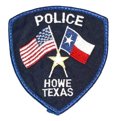 HOWE TEXAS TX Sheriff Police Patch LONE STAR STATE FLAG US FLAG USED • $7.99