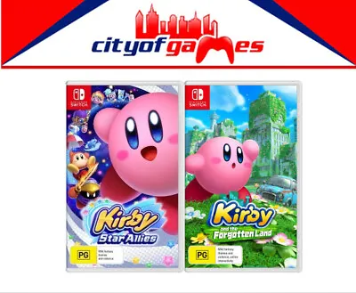 Kirby Star Allies & Kirby And The Forgotten Land Nintendo Switch Game Bundle   • $154.95