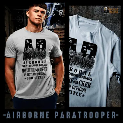 Airborne Paratrooper T-shirt Army Special Forces Ranger Jump Wings Combat Quote • $19.99