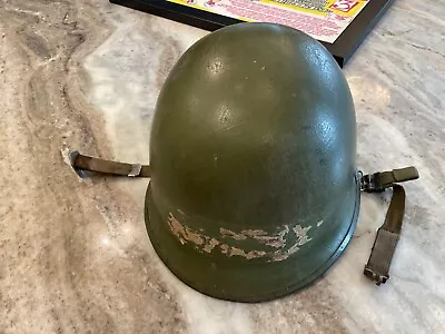 US WWII / WW2  M1 Army Helmet  54 A W/Strap No Liner • $59.99