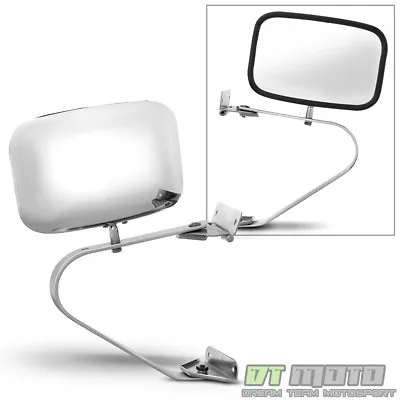 Ford Bronco F-Series Pickup Truck Chrome Manual Side View Mirror Left Or Right • $29.96