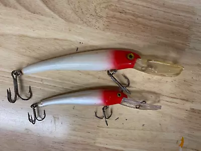 Two Manns Magnum Stretch Series Saltwater Trolling Lures Tackle Baits Red White • $24.99
