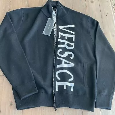 Versace Men Medusa Logo Wool Zip Up Cardigan NWT • $598