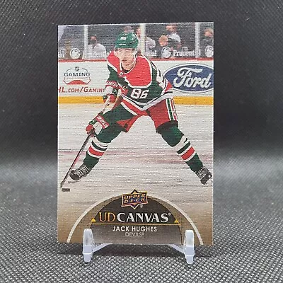 2021-22 Upper Deck Series 2 UD Canvas Jack Hughes New Jersey Devils #C169 • $1.49