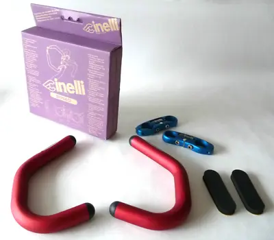 $89.76 • Buy Cinelli Spinaci Handlebar Extensions Red Racing Extender Bar Ends NOS