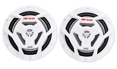 Pair JVC CS-DR6201MW 6.5  300 Watt 2-Way Coaxial Marine Waterproof Boat Speakers • $59.95