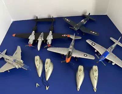 Lot Of 5-WWII US Military Airplanes - Collectible Model Planes-with Extras • $16.49