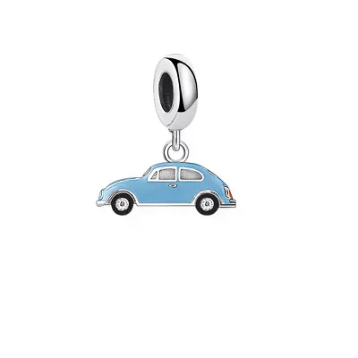 $24.26 • Buy BLUE CAR S925 Sterling Silver Charm By Charm Heaven 