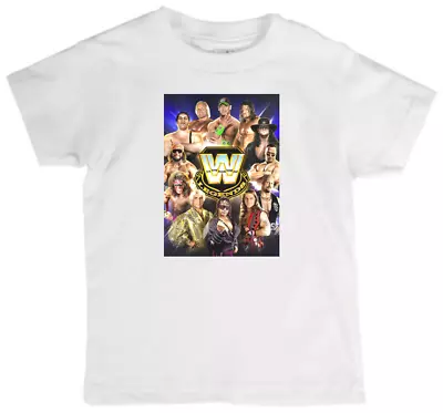 Childrens Tee Shirt  Featuring WWE LEGENDS Quality New Cotton Kids T Shirt • $24.61