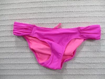 Victorias Secret Women Swim Bottoms Small Pink Cheeky Solid Classic Fit Stretch • $19.99