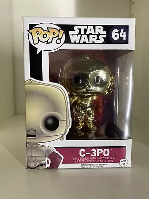 Star Wars | Shiny C-3PO #64 | POP! Vinyl Figure | New In Box • $30