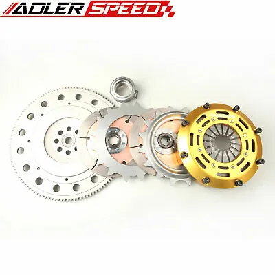 ADLERSPEED Twin Disc Clutch Flywheel For Honda Accord Prelude H22 H23 F22 F23 • $499