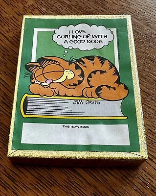 Vintage Antioch Garfield Bookplates 50 Plates I Love Curling Up With A Good Book • $13.99