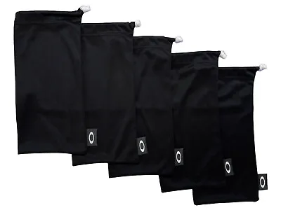 5 Oakley Microfiber Storage Cleaning Soft Cloth Bags Black Microbag Larger Size • $24.99