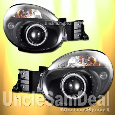 02-03 For Subaru Impreza Halo Rim Clear Projector Black Headlights Pair • $292.99