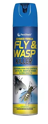 Fly And Wasp Killer Spray Kills Flies Wasp Midges Mosquito 300ml Wholesale Bulk • £5.94