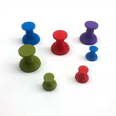 Magnetic Push Pins  Large And Small 3d Printed And Many Colors • $8.95