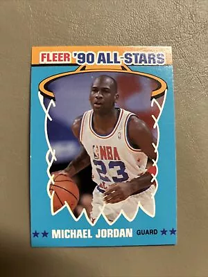 1990-91 Fleer Stickers Michael Jordan All-Star Sticker #5 Chicago Bulls • $10