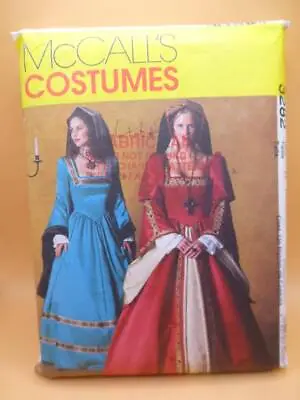 McCALL'S 3282 MISSES'+PETITE SZ 12+14+16 TUDOR DRESS COSTUME SEWING PATTERN • £17.50