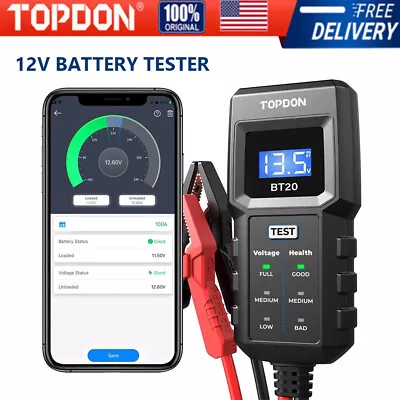 Car Battery Tester Digital Analyzer 12v Car Battery Load Tester Cranking In APP • $18.99