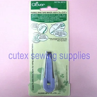 $5.95 • Buy Clover Fusible Bias Tape Maker - Finish Width Size 9mm (3/8 )