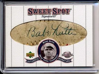 Babe Ruth 2001 Sweet Spot Signatures Classic Signed! Cut Autograph 1/1 Auto !!! • $250000