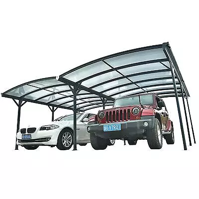 Car Port Garage Curved Kingston Shelter Canopy CP7 - 10x16 20x16 • £1219.89