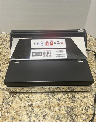 $200 • Buy Weston Pro-1100 Stainless Steel Vacuum Sealer With Roll Cutter & Power Supply